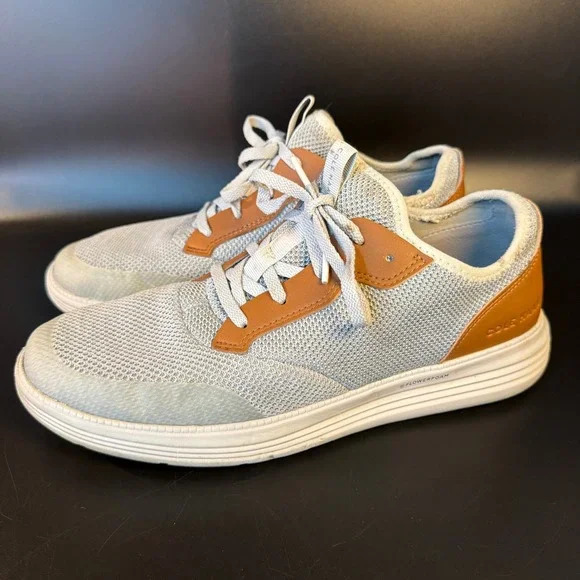 Cole Haan Grand Lightweight Gray Knit Sneakers Mens Size 10.5M - Picture 4 of 7